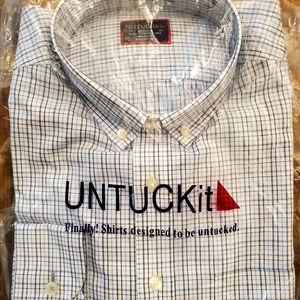 Mens UNTUCKit Medium Slim Long Sleeve